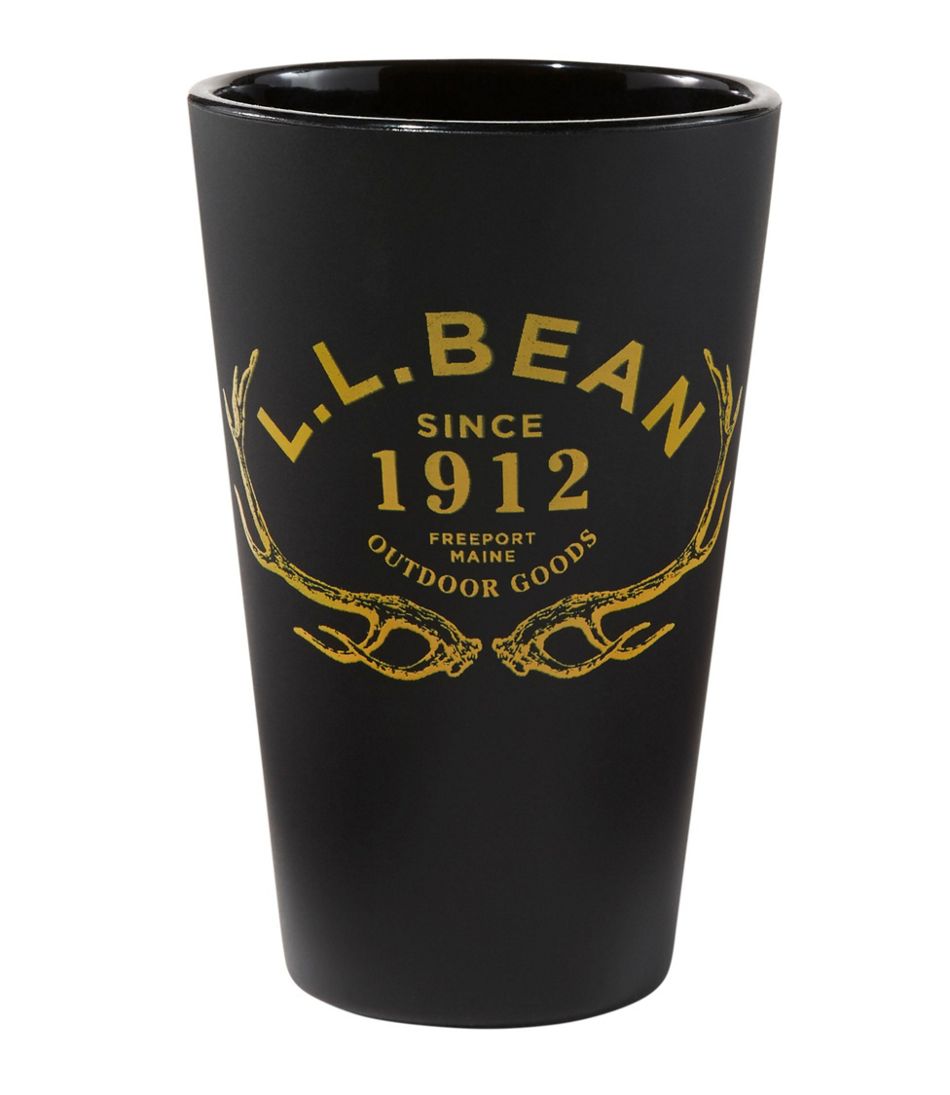 L.L.Bean Silipint Pint Glass, Antlers