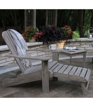 Eucalyptus Adirondack Lounger, Gray Washed