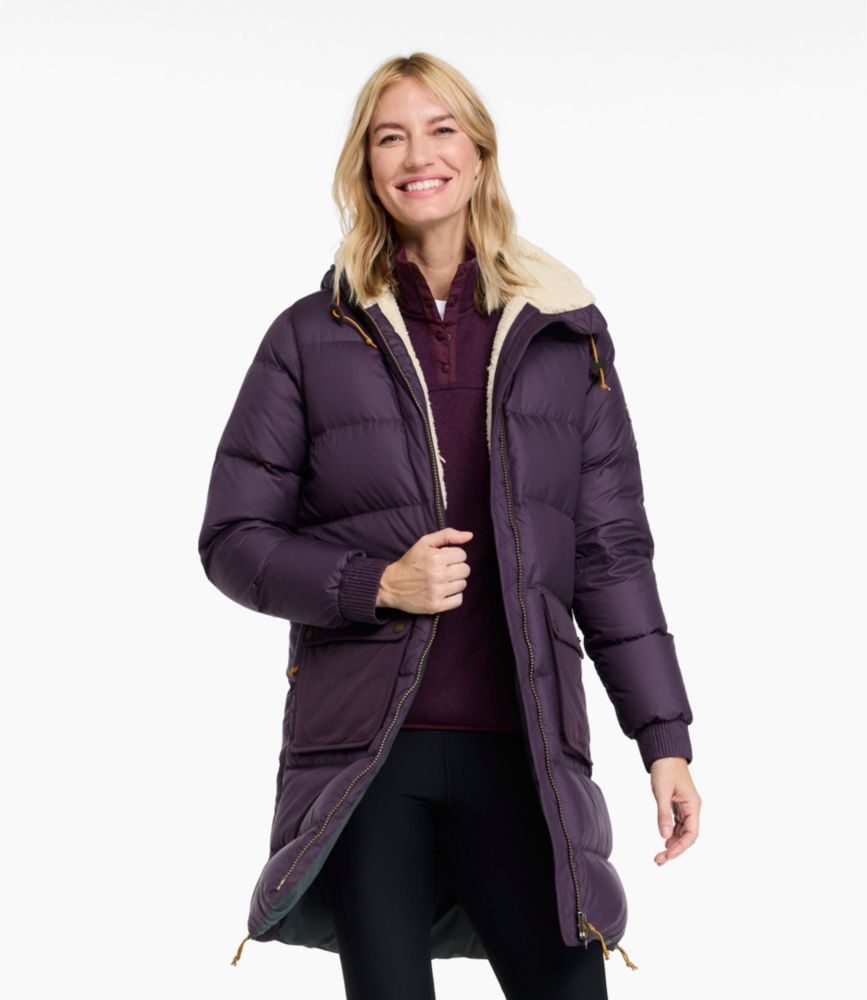 Women's Mountain Classic Down Coat, Sherpa-Lined Front