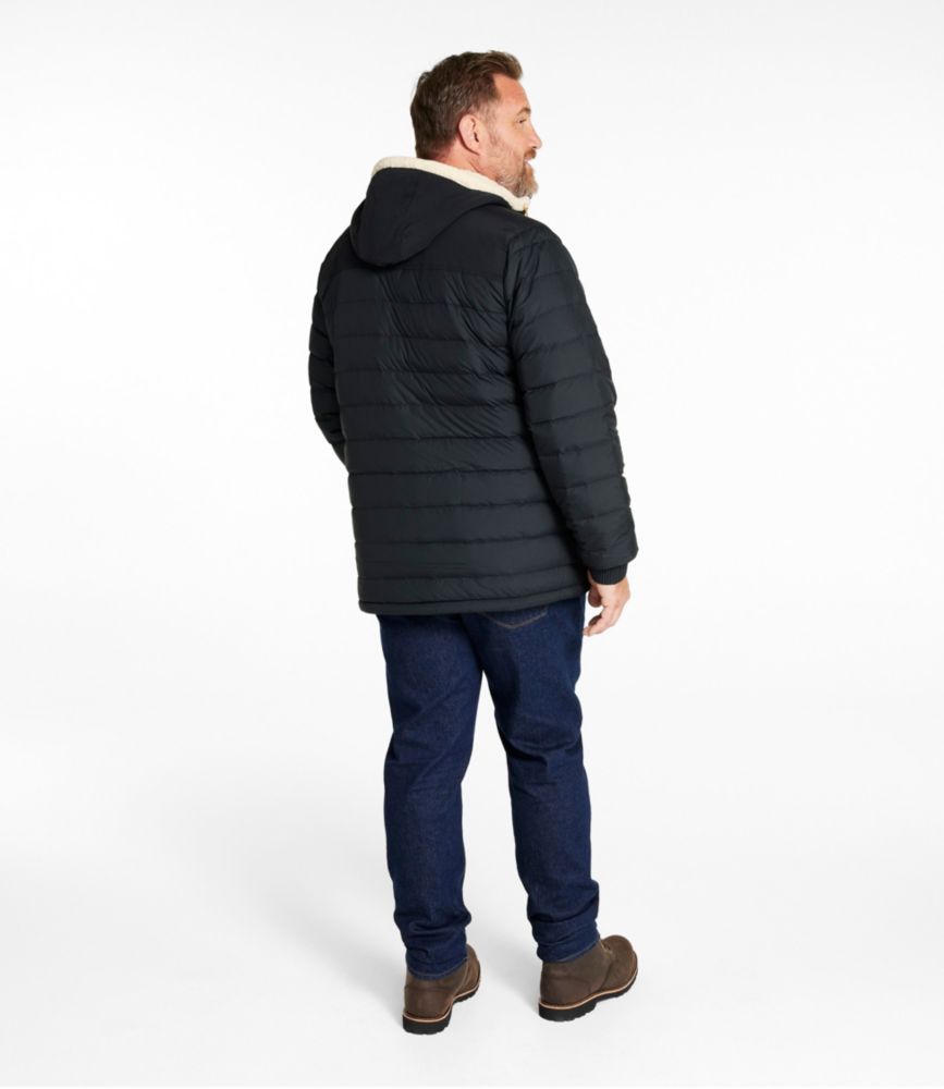 Men's Mountain Classic Down Hooded Jacket, Sherpa-Lined