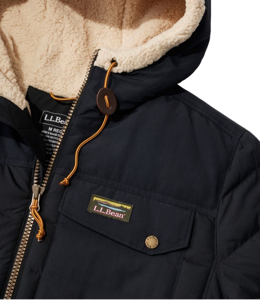 Men's Mountain Classic Down Hooded Jacket, Sherpa-Lined