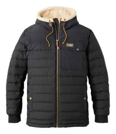 Men's Mountain Classic Down Hooded Jacket, Sherpa-Lined