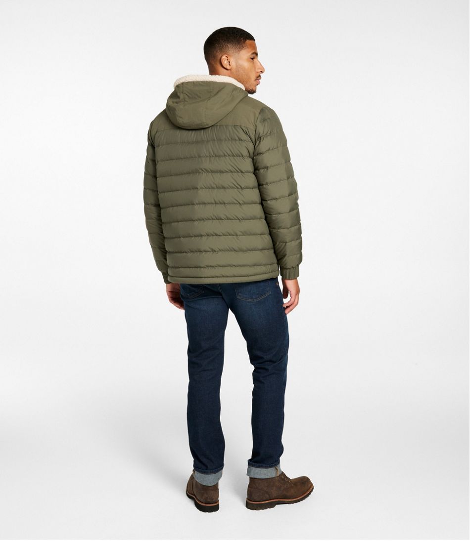 Men's Mountain Classic Down Hooded Jacket, Sherpa-Lined Men's Mountain Classic Down Hooded Jacket, Sherpa-Lined