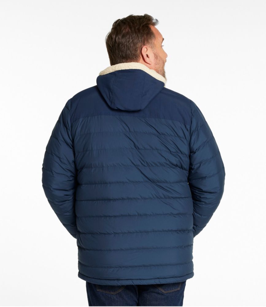 Men's Mountain Classic Down Hooded Jacket, Sherpa-Lined