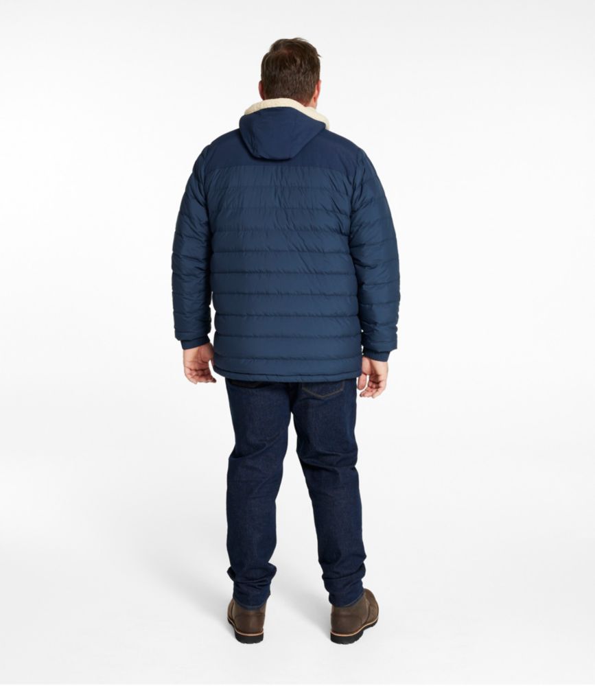Men's Mountain Classic Down Hooded Jacket, Sherpa-Lined