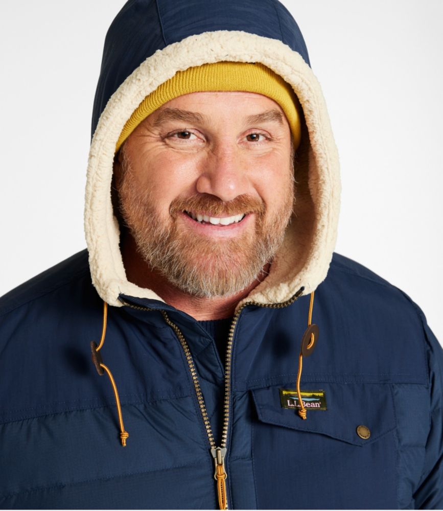 Men's Mountain Classic Down Hooded Jacket, Sherpa-Lined