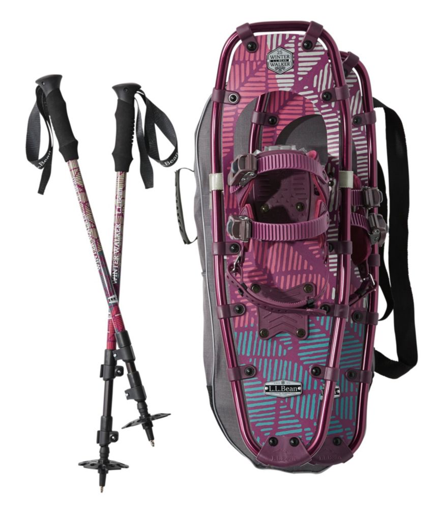 Women's Winter Walker Snowshoe Package, Dark Mulberry Chevron, small image number 1