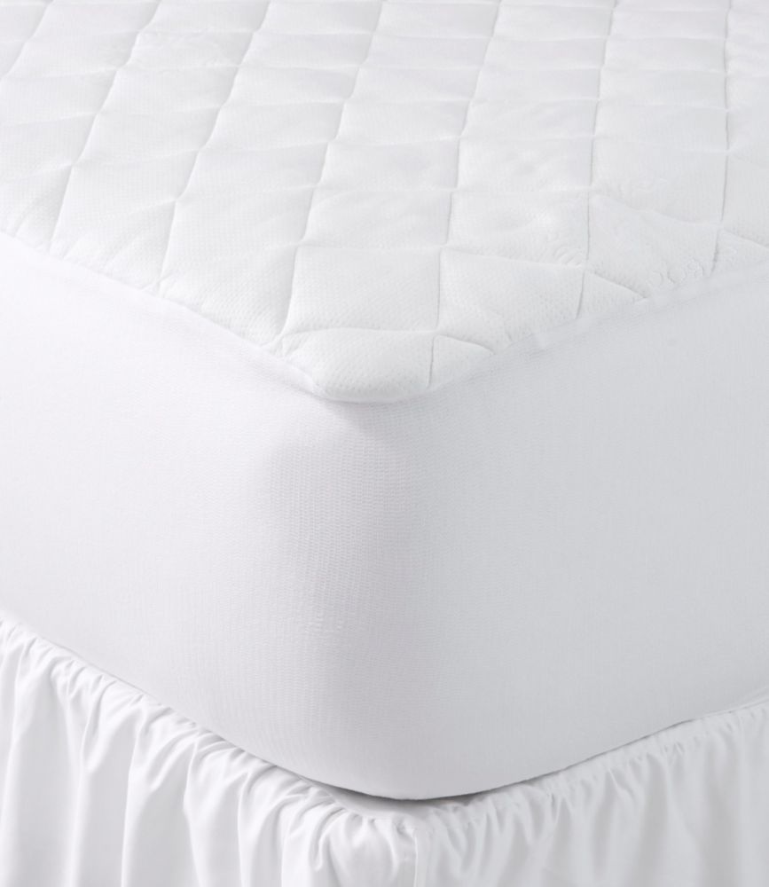 Knit Top Waterproof Mattress Pad, White, small image number 2