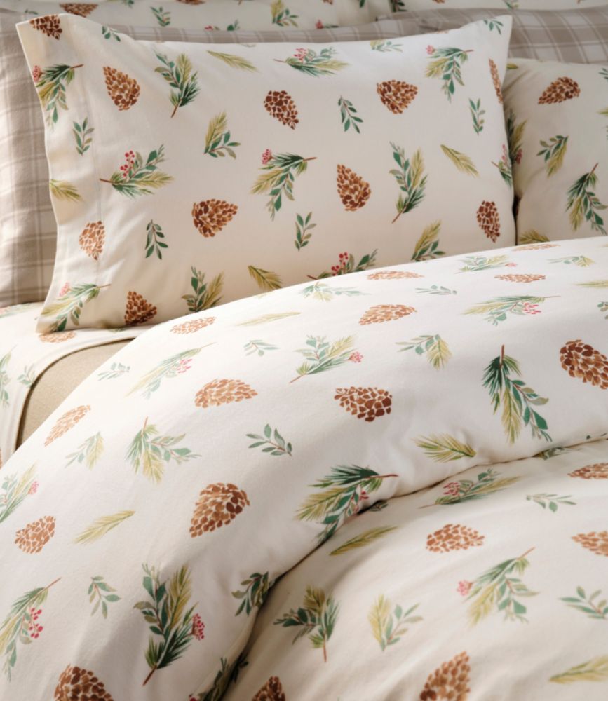 Evergreen Flannel Comforter Cover Collection, Evergreen, small image number 5