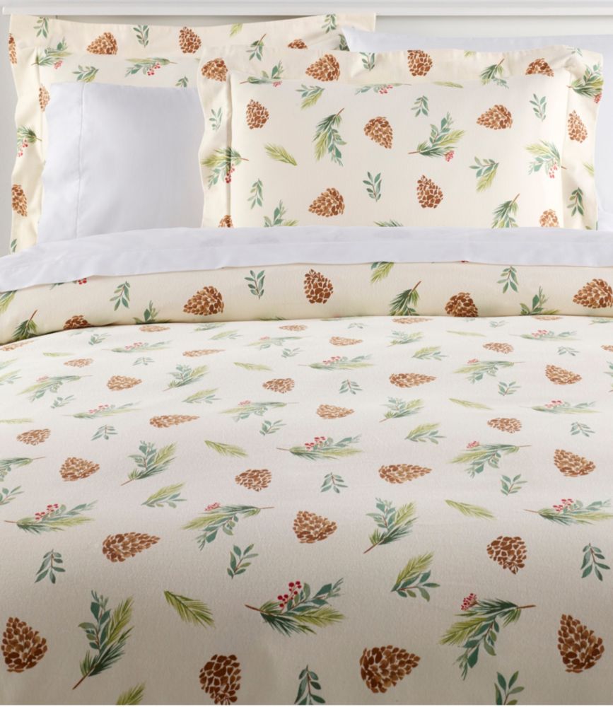 Evergreen Flannel Comforter Cover Collection, Evergreen, small image number 1