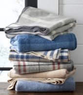 Washable Wool Blanket Stripe Blankets Throws at L.L.Bean