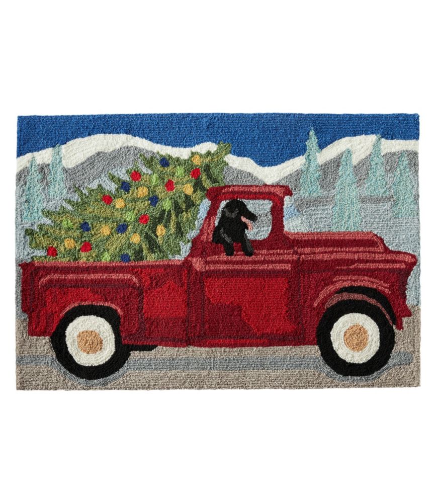 Indoor/Outdoor Vacationland Rug, Red Truck Indoor at L.L.Bean