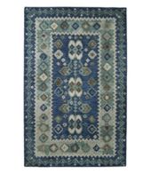 Wool Hooked Rug Coins Blue | L.L.Bean