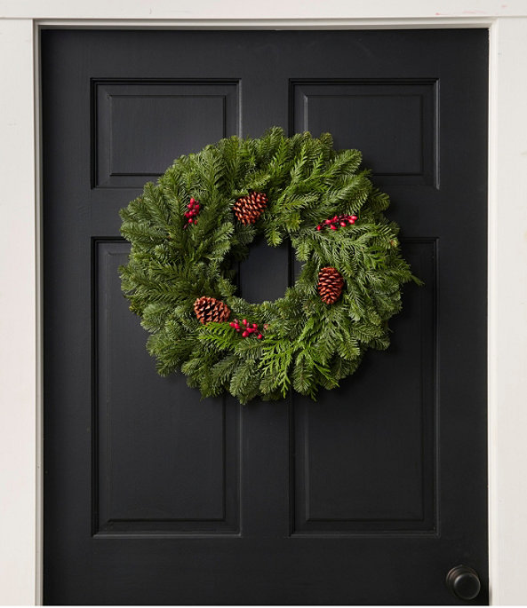 Woodland Berry Wreath, 20" Delay Ship Week of 11/28, One Color, large image number 0