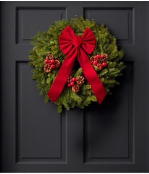 Traditional Christmas Balsam Wreath, 20"