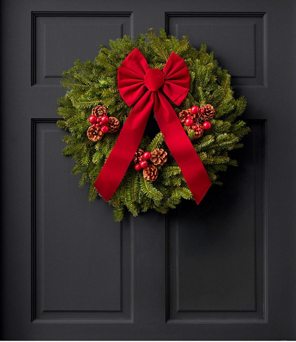 Traditional Balsam Wreath, 20", , large image number 0