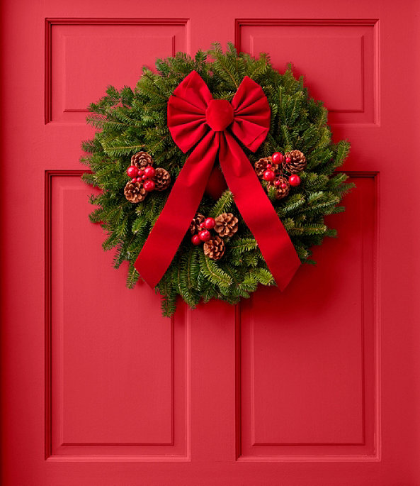 Traditional Balsam Wreath, 20", One Color, large image number 1