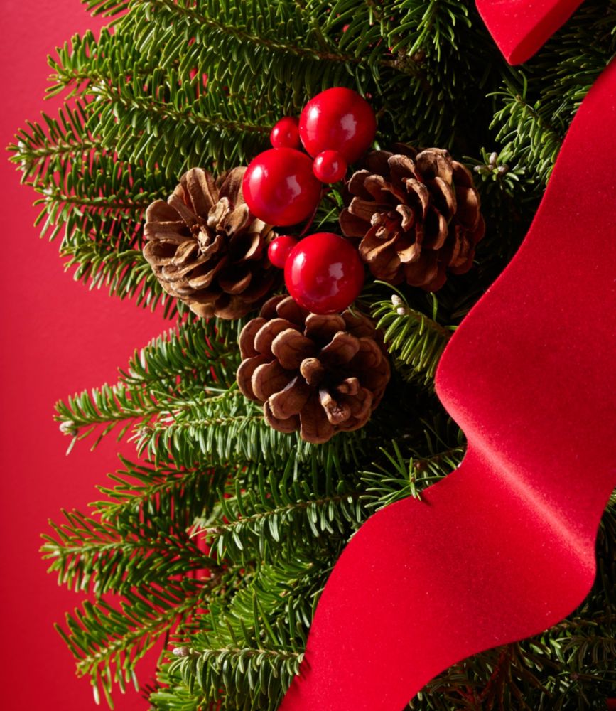 Fresh Traditional Christmas Balsam Wreath, 20"