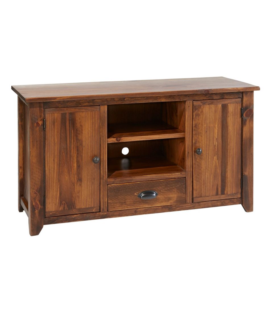 Rustic Wooden Entertainment Console, 4'