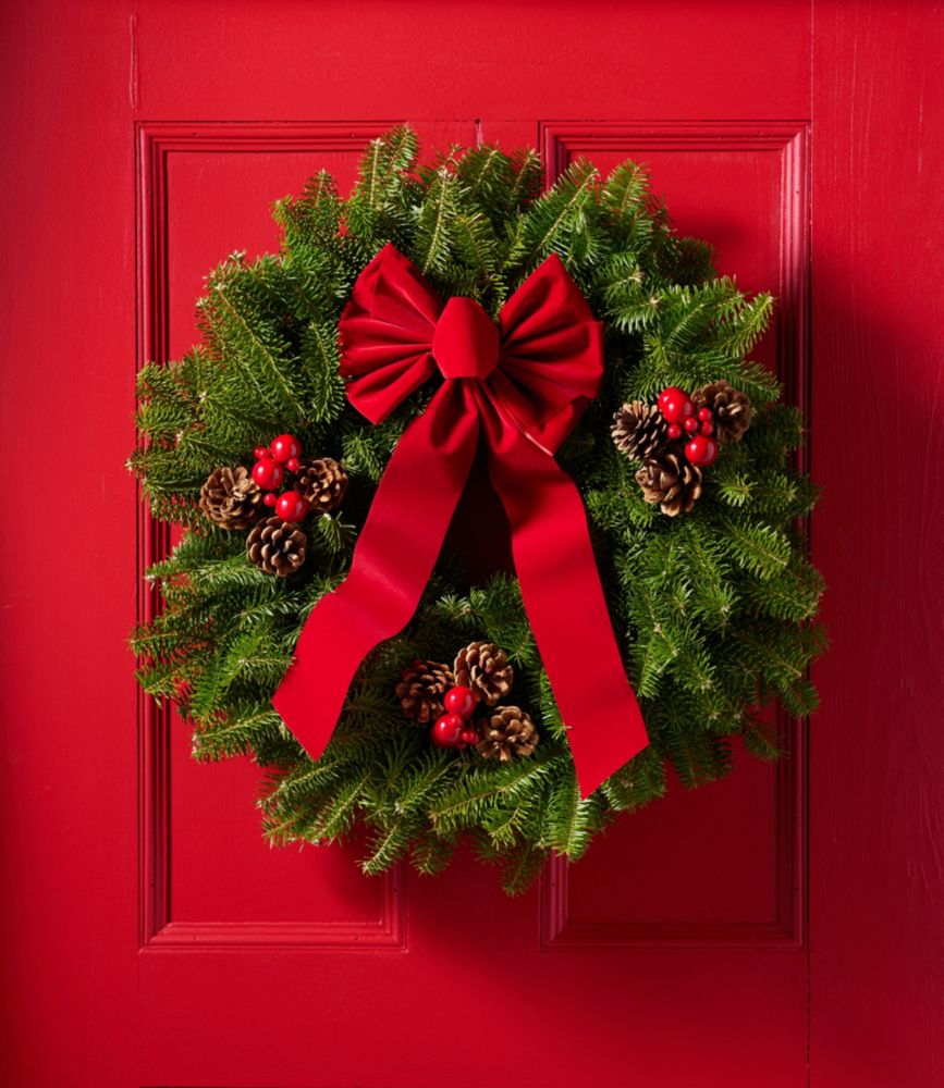 Traditional Christmas Balsam Wreath, 20"