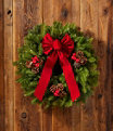 Traditional Balsam Wreath, 20" Delay Ship Week of 11/30, One Color, small image number 1