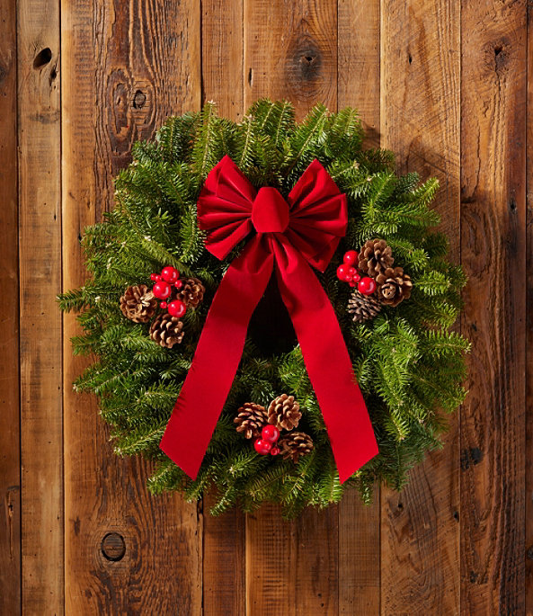 Traditional Balsam Wreath, 20" Delay Ship Week of 11/30, One Color, large image number 1