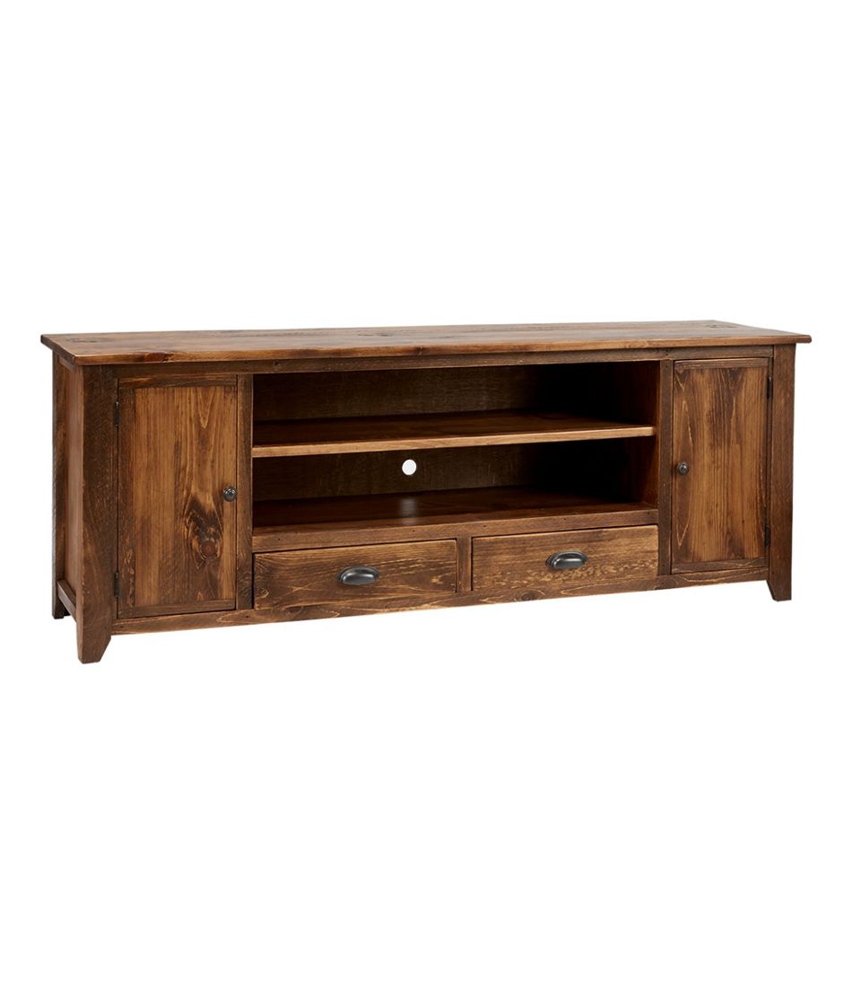 Rustic Wooden Entertainment Console, 6'