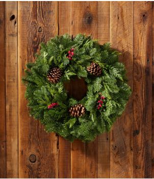Woodland Berry Wreath, 20"