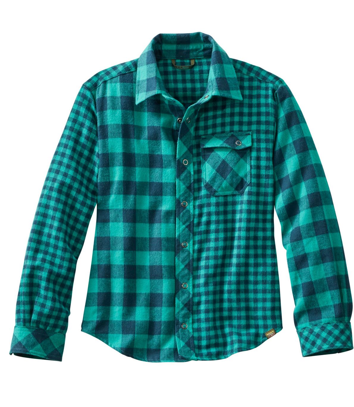 Kids' Flannel Shirt, Colorblock