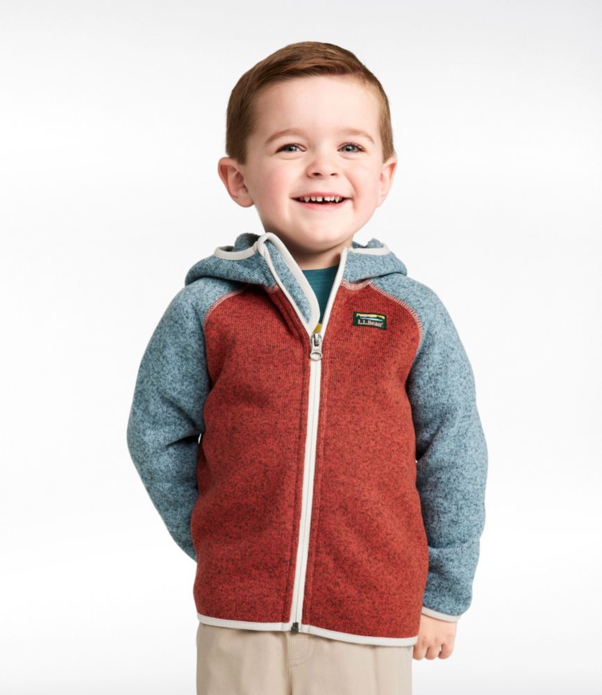 Infants' and Toddlers' L.L.Bean Sweater Fleece, Hooded Colorblock