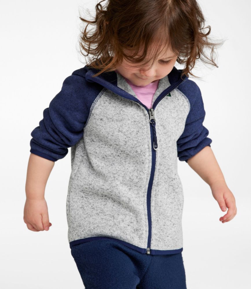 Infants' and Toddlers' L.L.Bean Sweater Fleece, Hooded Colorblock