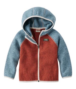 Infants' and Toddlers' L.L.Bean Sweater Fleece, Hooded Colorblock