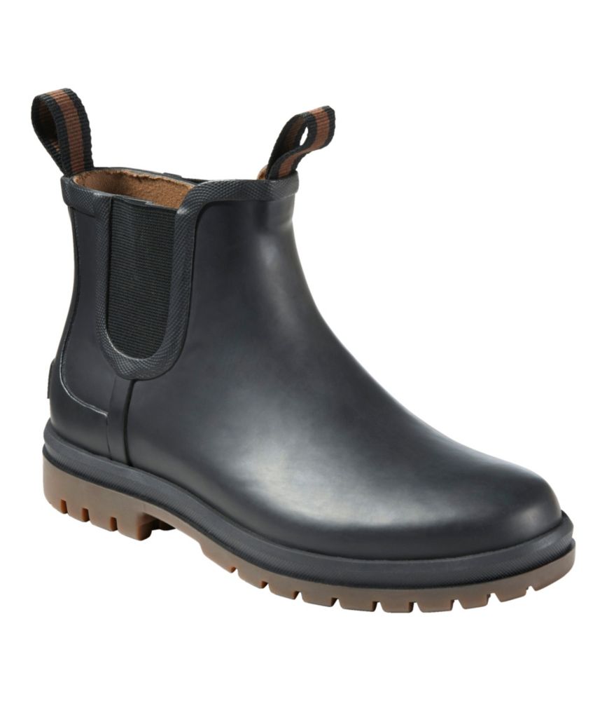 Women's Rugged Wellie Chelsea Boots, Black/Dark Gum, small image number 6