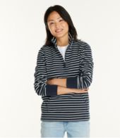 Women's Ultrasoft Sweats, Quarter-Zip Pullover Stripe