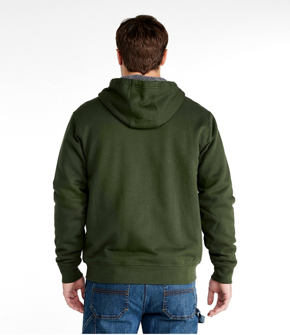 Katahdin Ironworks Sweatshirt, Fleece-Lined Hoodie, Ink Black, large image number 2