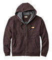 Katahdin Ironworks Sweatshirt, Fleece-Lined Hoodie, Deepest Brown, small image number 0
