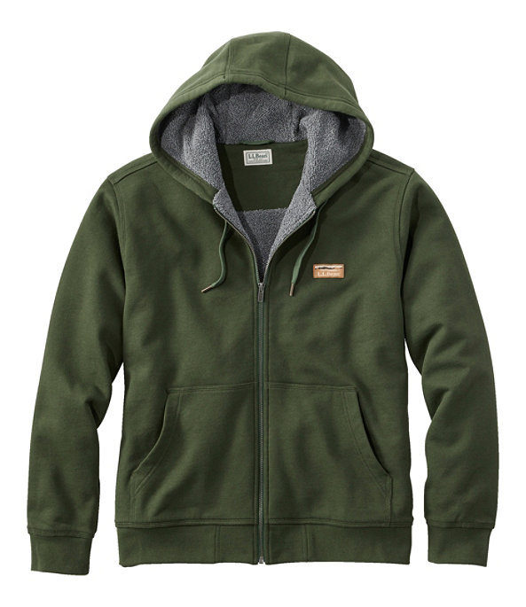Katahdin Ironworks Sweatshirt, Fleece-Lined Hoodie, Forest Shade, large image number 0