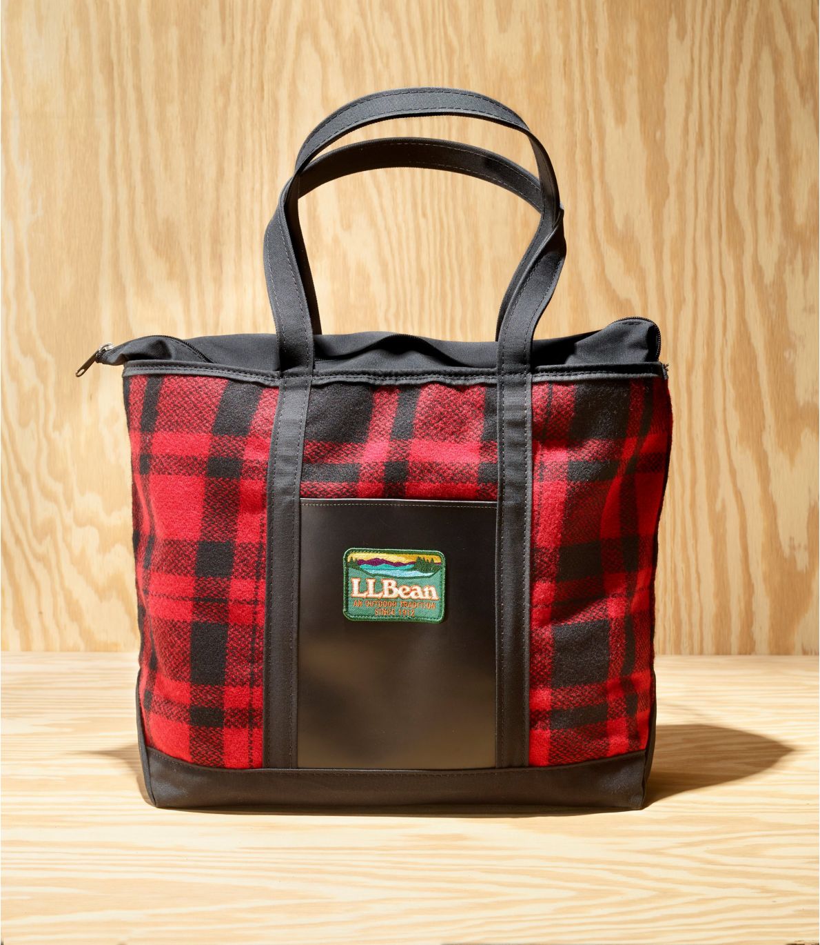 L.L.Bean x Todd Snyder Heritage Wool Plaid Tote at L.L. Bean