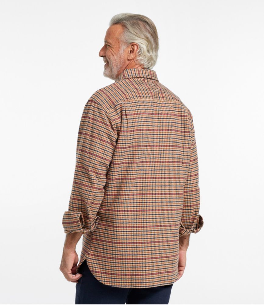 Men's Chamois Shirt, Slightly Fitted, Plaid, Apple Cinnamon, small image number 3