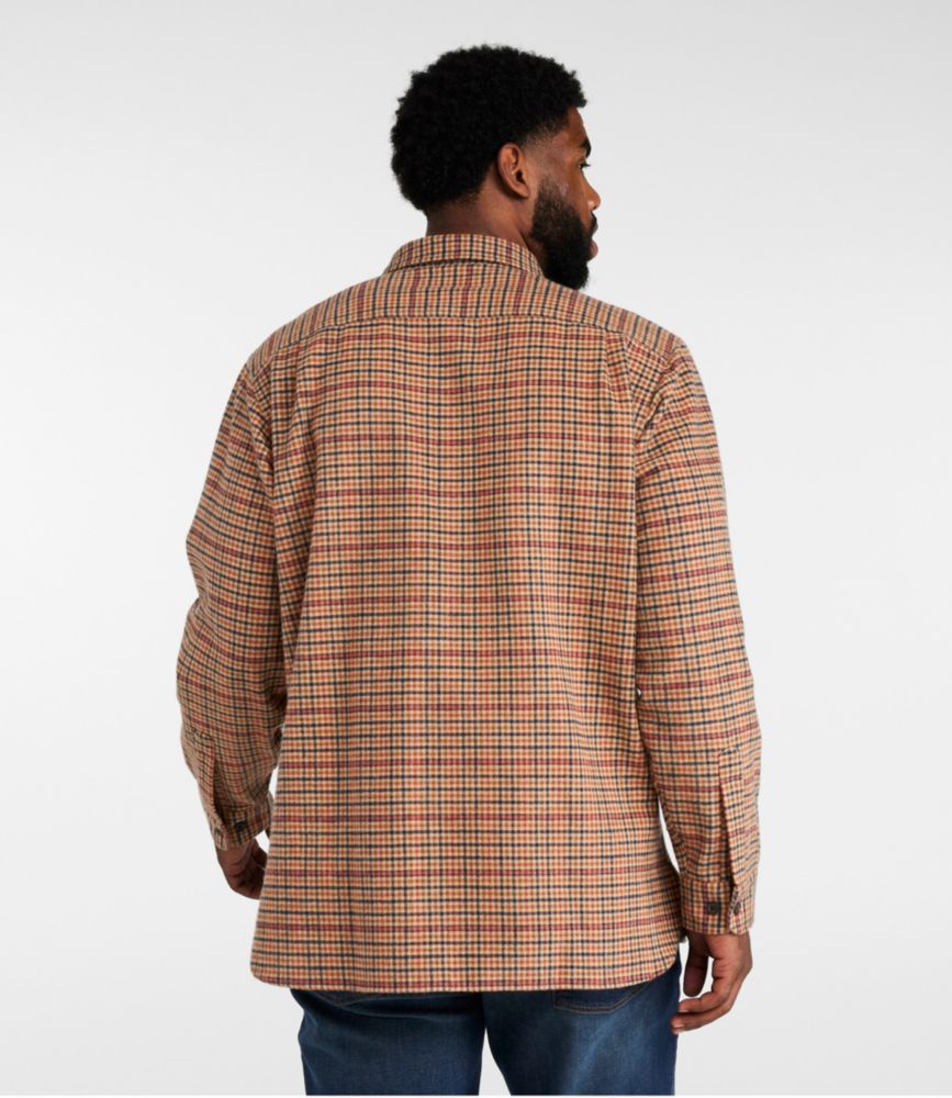 Men's Chamois Shirt, Slightly Fitted, Plaid, Apple Cinnamon, small image number 5