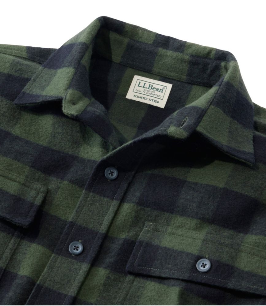 Men's Chamois Shirt, Slightly Fitted, Plaid, Apple Cinnamon, small image number 6