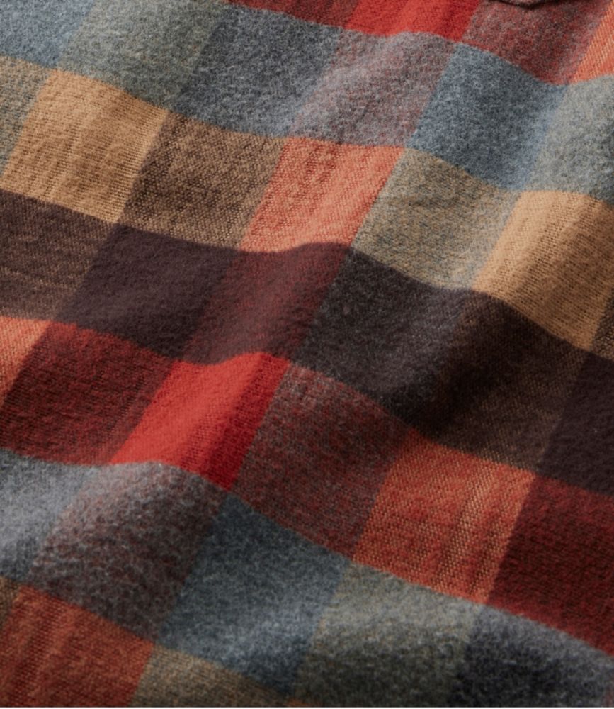 Men's Chamois Shirt, Slightly Fitted, Plaid, Apple Cinnamon, small image number 7