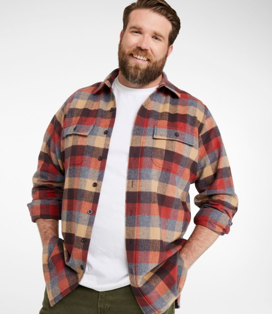 Men's Chamois Shirt, Slightly Fitted, Plaid