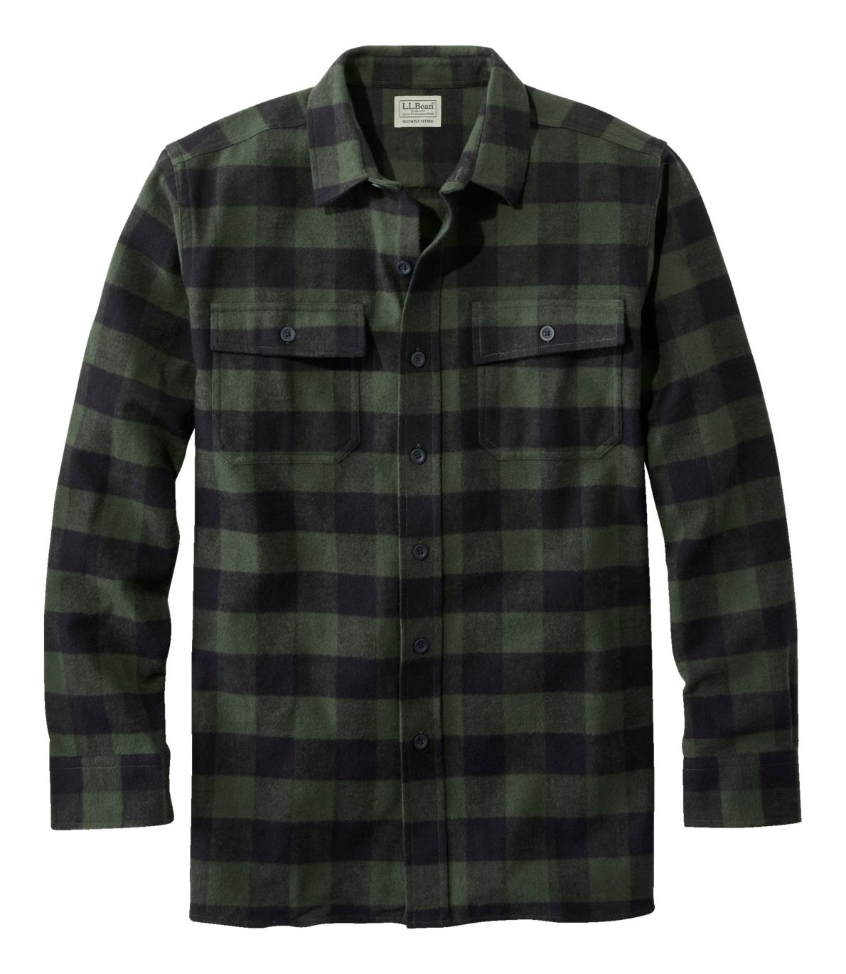 Men's Chamois Shirt, Slightly Fitted, Plaid