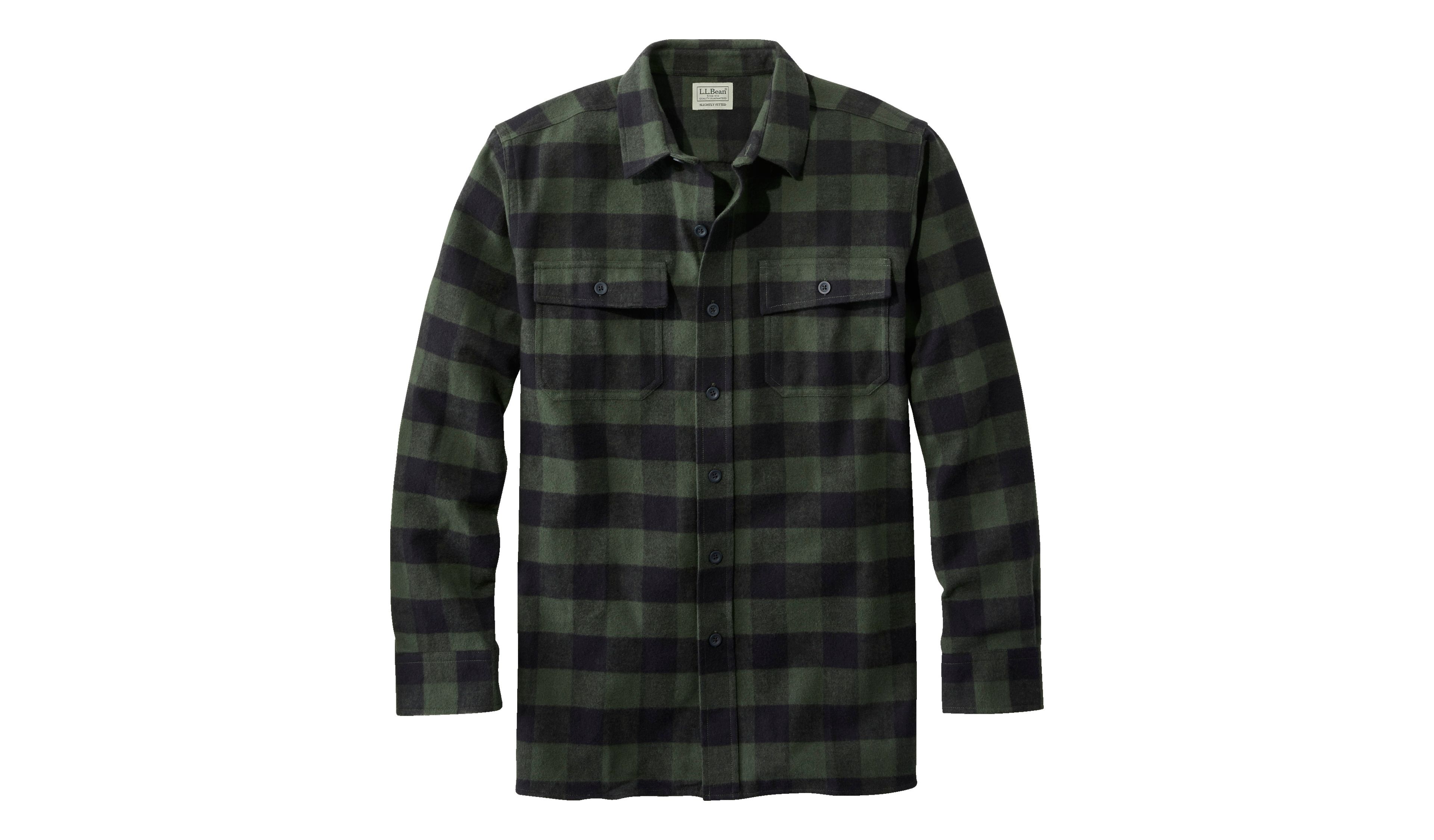 Men's Chamois Shirt, Slightly Fitted, Plaid