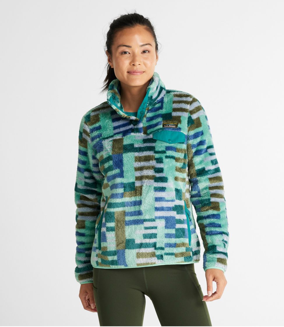 Women's L.L.Bean Hi-Pile Fleece Pullover, Print at L.L. Bean