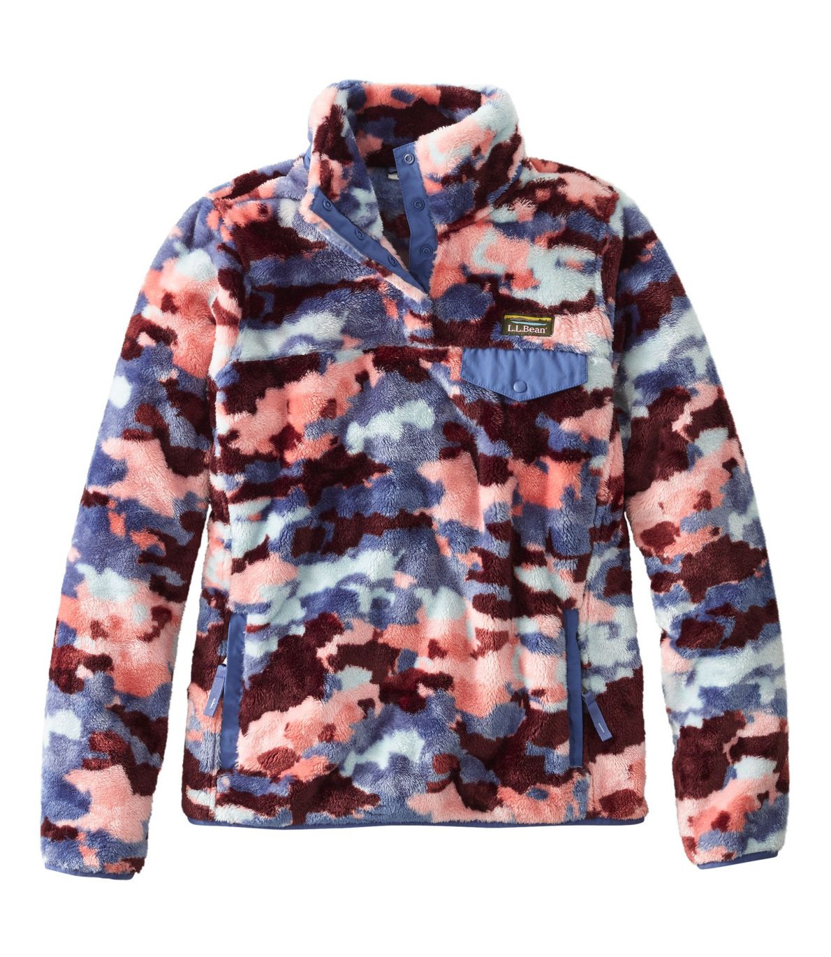 Women's L.L.Bean Hi-Pile Fleece Pullover, Print