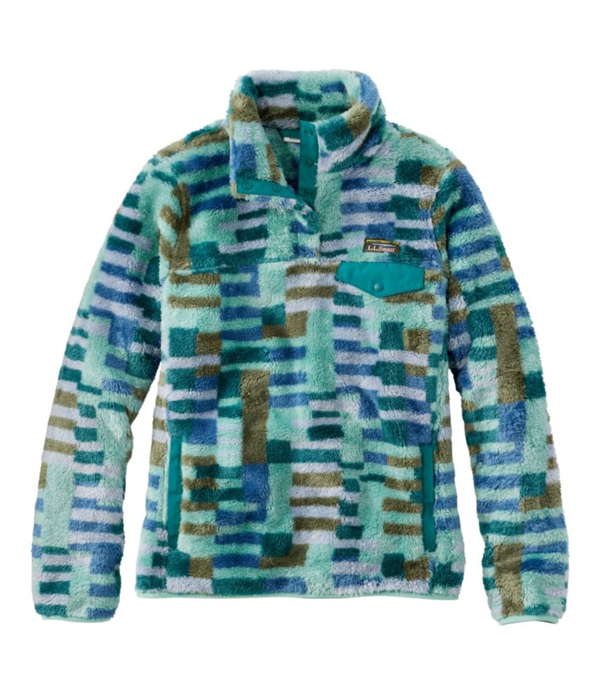 Women's L.L.Bean Hi-Pile Fleece Pullover, Print, , small image number 5