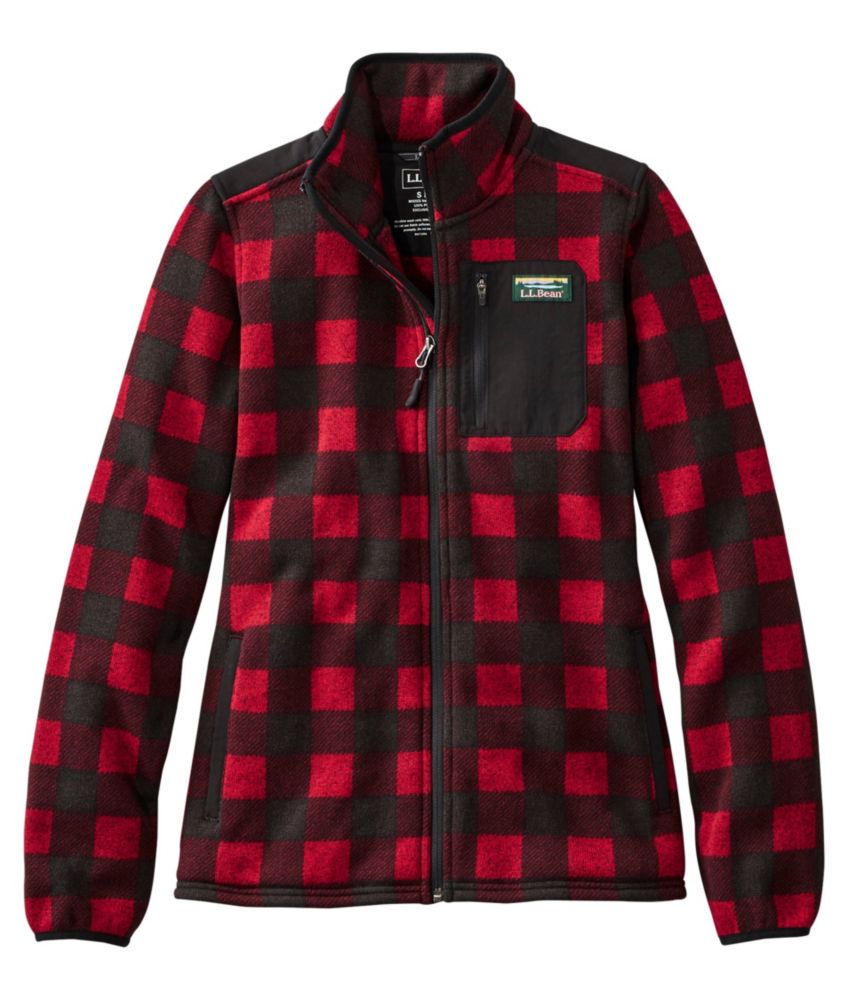 ll bean plaid fleece