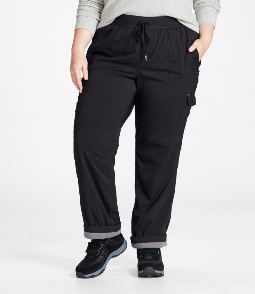 Women's Vista Camp Pants, Straight-Leg Fleece-Lined, Granite, small image number 2